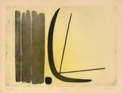 G 8 by Hans Hartung, 1953, Aquatinte en couleur sur papier, sold Jun 2026