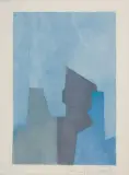 Composition bleue - Parménide by Serge Poliakoff, 1964, Eau-forte réhaussée au pastel sur papier justifiée essai en bas à gauche et signé en bas à, sold Jun 2026