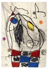 Paysage de l’Égyptienne by Joan Miró, 1985, Aquatinte en couleur sur papier japonais, sold Jun 2026