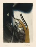 Escalier, 1977-1978 by Sam Szafran, Aquarelle sur fond de gravure sur papier, sold Jun 2026