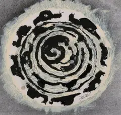 Sans titre by Jean-Pierre Pincemin, Gouache et acrylique sur papier imprimé, sold Jun 2026