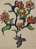 Nana aux fleurs by Niki de Saint Phalle, 1971, Lithographie en couleurs sur papier, sold Jun 2026