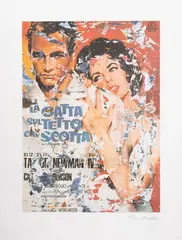 La Gatta sul tetto che scotta by Rotella, Lithographie en couleur sur papier, sold Jun 2026