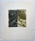 Le compas by Brigitte Coudrain, Gravure à l'eau-forte et aquatinte en couleurs sur papier numéroté, sold Apr 2026