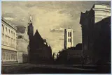 Place du Panthéon by Jean-Baptiste Sécheret, 2006, Lithographie en noir sur papier signé, sold Apr 2026