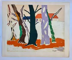 Sans titre by Malcolm de Chazal, Lithographie en couleurs sur papier numéroté en bas à gauche, sold Apr 2026