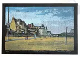 Trouville-sur-Mer by Jean-Baptiste Sécheret, Lithographie en couleurs sur papier noir numéroté, sold Apr 2026