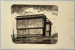 Blonville-sur-mer by Jean-Baptiste Sécheret, 1996, Lithographie monochrome sur papier numéroté, sold Apr 2026