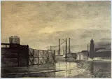 Carrefour (Le Havre) by Jean-Baptiste Sécheret, 2006, Lithographie en noir sur papier signé, sold Apr 2026