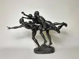 Au but, modèle créé en 1886 by Alfred Boucher, Bronze à patine brune portant la numérotation C759, sold Mar 2026