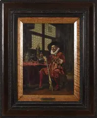 Un grand cru by Adolphe Alexandre Lesrel, Panneau, sold Dec 2025