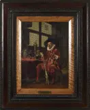 Un grand cru by Adolphe Alexandre Lesrel, Panneau, sold Dec 2025