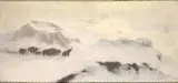 Les Émigrants by Émile Friant, Panneau, sold Dec 2025