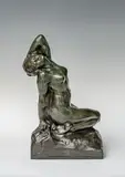 Femme s'éveillant by Amedeo Gennarelli, Bronze à patine verte, sold Dec 2025