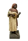 Musicien by Joseph Le Guluche, Terre cuite polychrome, sold Dec 2025