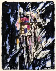 Sans titre by Maria Helena Vieira da Silva, 1955, Aquarelle et pastel sur papier, sold Nov 2025