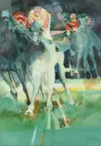 Le galop Quinte by Paul Ambille, Lithographie sur papier signé en bas à droite, sold Oct 2025