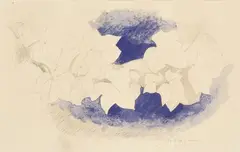 Branche de lierre, c.1955 by Georges Braque, Lithographie en couleurs, sold Oct 2025