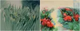 (2 œuvres) -Les Iris by Claude Hemeret, Lithographie en couleurs sur papier, sold Oct 2025
