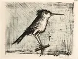 L’OISEAU by Bernard Buffet, Lithographie en couleurs sur papier marouflé sur isorel, sold Oct 2025