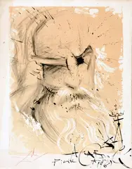 PORTRAIT DE MEISSONIER by Salvador Dalí, 1967, Lithographie en couleurs sur papier, sold Oct 2025