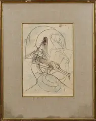 COMPOSITION ABSTRAITE by Roberto Matta, Eau-forte et aquatinte en couleurs sur papier, sold Oct 2025