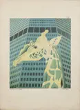 LA GIRAFE by Nicolás García Uriburu, Lithographie en couleurs sur papier, sold Oct 2025