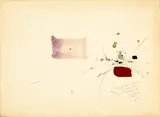 COMPOSITION by Georges Mathieu, 1962, Encre, aquarelle et collage sur papier, sold Oct 2025