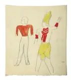 DAVID TRIOMPHANT, C. 1936 by Fernand Léger, Mine de plomb et gouache sur papier, portant le numéro d’archive G-206-1 au verso, sold Oct 2025