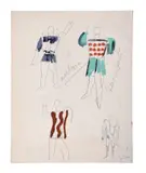 DAVID TRIOMPHANT ETUDE, C. 1936 by Fernand Léger, Mine de plomb et gouache sur papier, sold Oct 2025