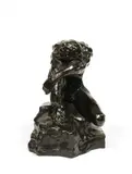 LE VAINCU by Alfred Pina, Bronze à patine brune, sold Oct 2025