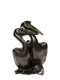 PÉLICAN by Alexandre Kelety, Bronze à patine brune signé à la base, sold Oct 2025