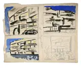 David Triomphant, c. 1936 by Fernand Léger, Mine de plomb et gouache sur papier, portant le numéro d’archive G-202-7 au verso Graphite, sold Jun 2025