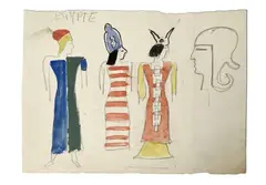 David Triomphant, c. 1936 by Fernand Léger, Mine de plomb et gouache sur papier, portant le numéro d’archive G-204 au verso Graphite a, sold Jun 2025