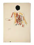 David Triomphant, c. 1936 by Fernand Léger, Mine de plomb et gouache sur papier, portant le numéro d’archive G-202-4 au verso Graphite, sold Jun 2025