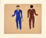 Projet de costume pour un décor de théâtre by Fernand Léger, Mine de plomb et gouache sur papier Graphite and gouache on paper, sold Jun 2025