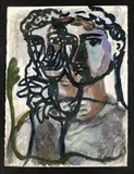 Sans titre by Sandro Chia, 2000, Technique mixte sur papier Mixed media on paper, sold Jun 2025
