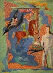 Le Cirque by Serge Férat, Gouache sur papier contrecollé sur toile, sold Jul 2026