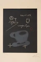 Tasse by Antoni Tàpies, 1978, Eau-forte et aquatinte sur papier, sold Jul 2026