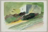 Paysage à la maison by Jacques Bibonne, 1992, Aquarelle sur papier, sold Jul 2026