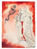 Le Diable noir, 1951. Illustration pour l'Enfer chant 21 pour l'ouvrage de Dante Aliguieri illustré par Salvador Dali, La Divine Comédie, Joseph Foret, Les Heur by Salvador Dalí, 1959, Encre, aquarelle et gouache sur papier, sold Jun 2026
