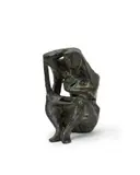 Femme assise by Roland Oudot, Épreuve en bronze à patine brune nuancée vert, sold Jun 2026