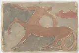 Centaure (recto). Étude de couleur (verso) by Émile Antoine Bourdelle, Encre et aquarelle sur papier buvard, sold Jun 2026
