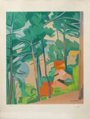Paysage by André Lhote, Lithographie en couleurs, sold Jun 2026