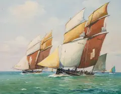 Cancalaises by Roger Chapelet, Gouache sur papier, sold Jun 2026