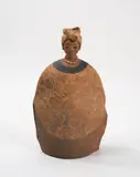 Femme au turban by Reuben Ugbine, 1997, Terre cuite peinte, sold Jun 2026