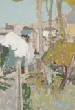 Vue d'un jardin en ville by Marko Stupar, Gouache sur papier, sold Apr 2026