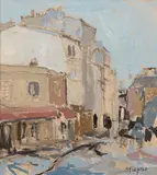 Rue de ville by Marko Stupar, Gouache sur papier, sold Apr 2026