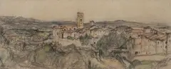 Paysage de Toscane by Marko Stupar, Pastel sur papier, sold Apr 2026