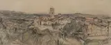 Paysage de Toscane by Marko Stupar, Pastel sur papier, sold Apr 2026